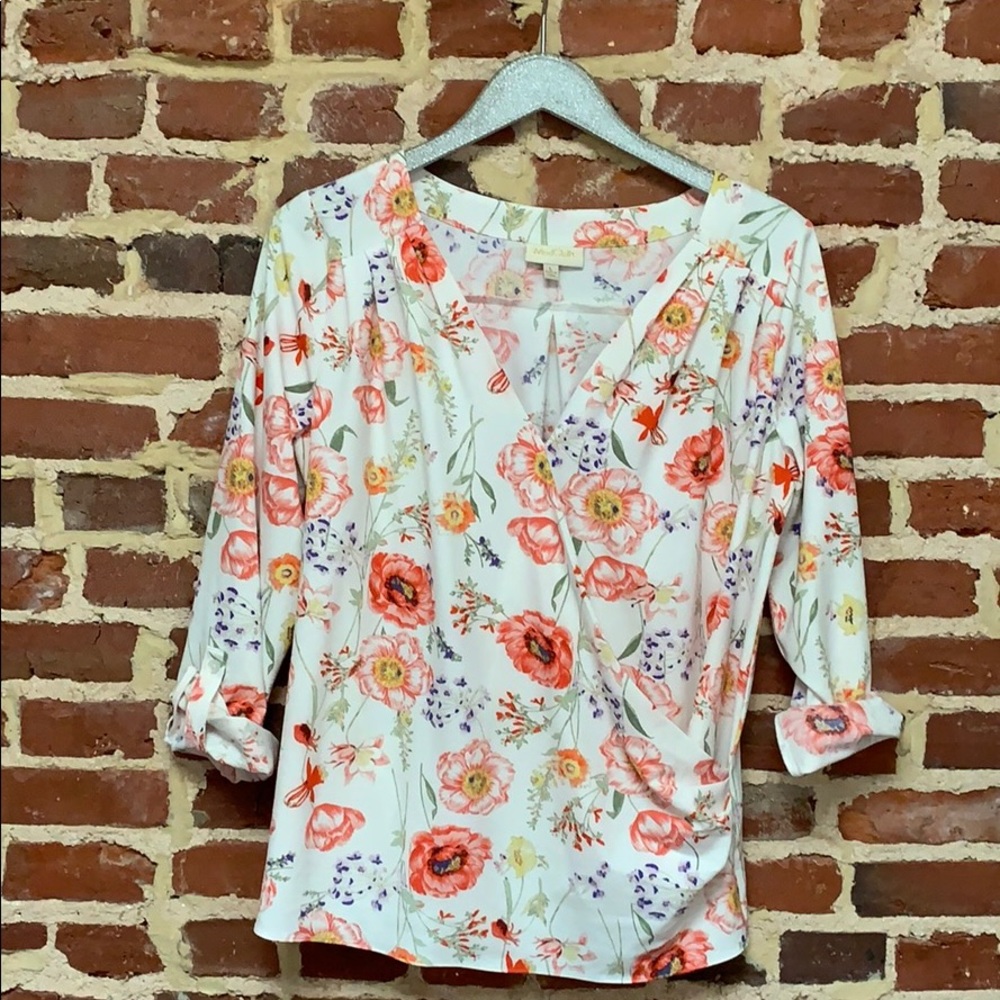 Modcloth Floral Blouse